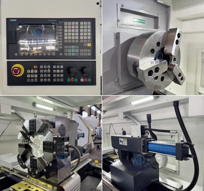 380V Ck6163 Horizontale automatische CNC-Drehmaschine mit 105 mm Spindelbohrung 1
