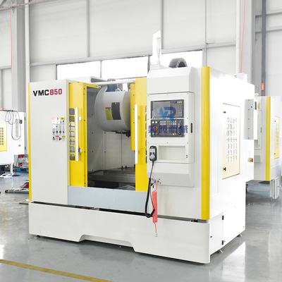 3 Achse vertikaler Prägecnc, der Mittelmaschinen-Verteiler VMC850 mit FNK-Prüfer verarbeitet