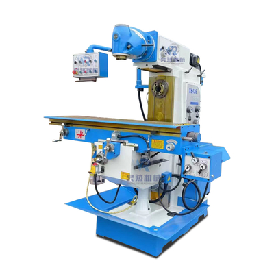 Vertikaler horizontaler Drehkopf Universalfräsmaschine mit Rotations-Tabelle 590mm/min