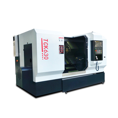 45 Grad CNC-Metalldrehmaschine Tck630 Schrägbett Drehzentrum