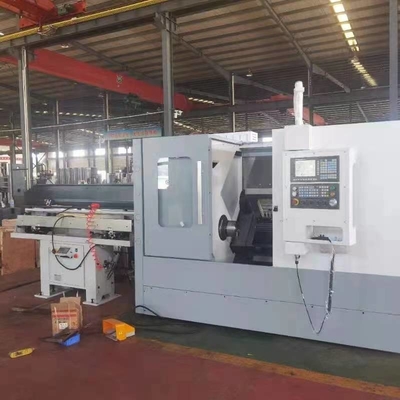 Hochpräzision Horizontales Schrägbett CNC-Drehmaschine TCK46P