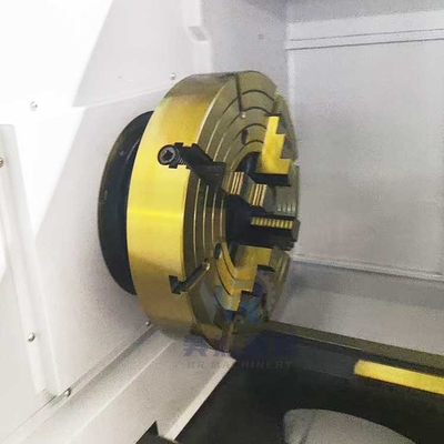 Qk1322 Doppel Chuck Horizontales Flachbett Automatische CNC-Rohr-Drehmaschine für Metall