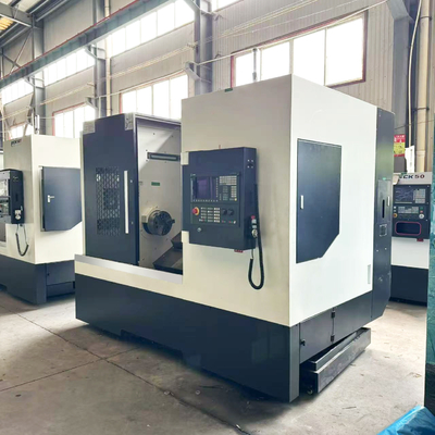 Doppelspindel-Schrägbett-Drehmaschine TCK56Y mit Gegenspindel-Antrieb CNC-Drehmaschine Drehen